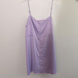 Urban Outfitters lavender satin feel slip dress